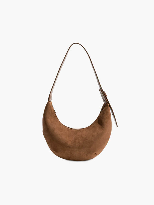 Halma | Halbmondförmige Wildleder-Tasche